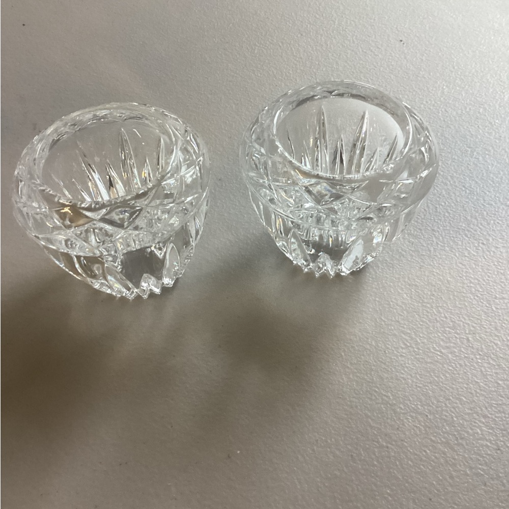 Crystal votive holders